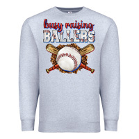 Heather Grey busy raising ballers baseball Premium Sweatshirt - texasbilliewilder