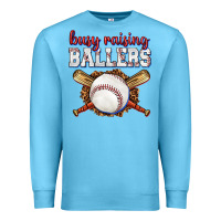 Ocean Blue busy raising ballers baseball Premium Sweatshirt - texasbilliewilder