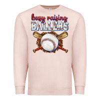 Pale Pink busy raising ballers baseball Premium Sweatshirt - texasbilliewilder