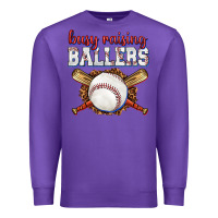 Purple busy raising ballers baseball Premium Sweatshirt - texasbilliewilder