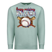 Seafoam busy raising ballers baseball Premium Sweatshirt - texasbilliewilder