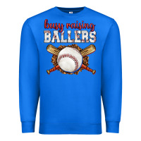 True Royal busy raising ballers baseball Premium Sweatshirt - texasbilliewilder