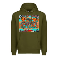 Army Green my students are the reason Premium Hoodie - JahusDesignShop