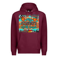 Burgundy my students are the reason Premium Hoodie - JahusDesignShop