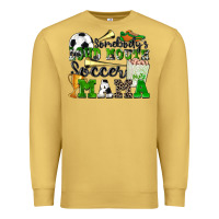 Antique Gold somebody's loud mouth soccer mama Premium Sweatshirt - Zillion Design Studio