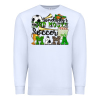 White somebody's loud mouth soccer mama Premium Sweatshirt - Zillion Design Studio