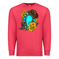 Cardinal western turquoise gemstone Premium Sweatshirt - Zillion Design Studio
