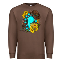 Chestnut western turquoise gemstone Premium Sweatshirt - Zillion Design Studio