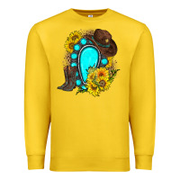 Lemon western turquoise gemstone Premium Sweatshirt - Zillion Design Studio