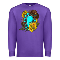 Purple western turquoise gemstone Premium Sweatshirt - Zillion Design Studio