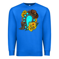 True Royal western turquoise gemstone Premium Sweatshirt - Zillion Design Studio