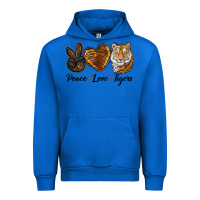 Cobalt peace love tigers head Urban Hoodie - JahusDesignShop