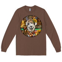 Chestnut western alpaca Long Sleeve Tee - BarkalooDesign