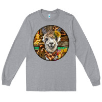 Heather Grey western alpaca Long Sleeve Tee - BarkalooDesign