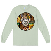 Matcha western alpaca Long Sleeve Tee - BarkalooDesign