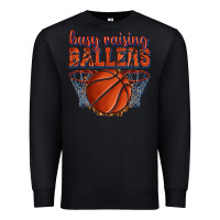 Black busy raising ballers basketball Premium Sweatshirt - texasbilliewilder