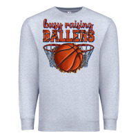Heather Grey busy raising ballers basketball Premium Sweatshirt - texasbilliewilder