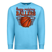 Ocean Blue busy raising ballers basketball Premium Sweatshirt - texasbilliewilder