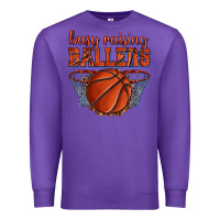 Purple busy raising ballers basketball Premium Sweatshirt - texasbilliewilder