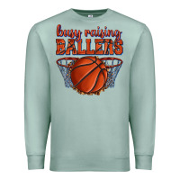 Seafoam busy raising ballers basketball Premium Sweatshirt - texasbilliewilder