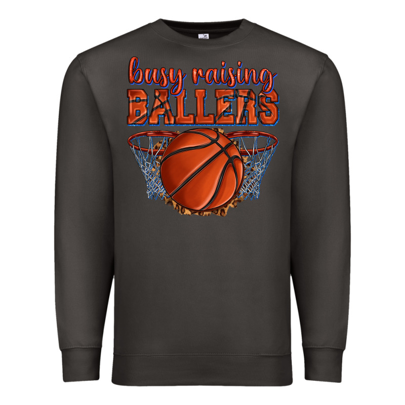 Busy Raising Ballers Basketball Premium Sweatshirt by texasbilliewilder | Teevron