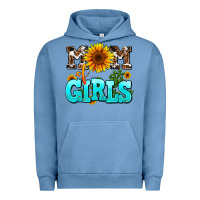 Pigment Pebble Blue mom of girls Urban Hoodie - AdoDesignShop