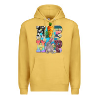 Antique Gold hip hop easter rabbit Premium Hoodie - AdoDesignShop