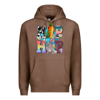 Chestnut hip hop easter rabbit Premium Hoodie - AdoDesignShop