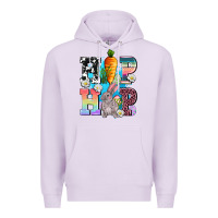 Lilac hip hop easter rabbit Premium Hoodie - AdoDesignShop