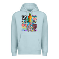 Blue Mist hip hop easter rabbit Premium Hoodie - AdoDesignShop
