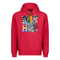 Cardinal hip hop easter rabbit Premium Hoodie - AdoDesignShop