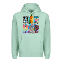 Seafoam hip hop easter rabbit Premium Hoodie - AdoDesignShop