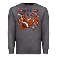 Charcoal Heather busy raising ballers football Premium Sweatshirt - texasbilliewilder