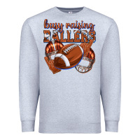 Heather Grey busy raising ballers football Premium Sweatshirt - texasbilliewilder