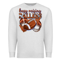 Oatmeal Heather busy raising ballers football Premium Sweatshirt - texasbilliewilder