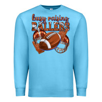 Ocean Blue busy raising ballers football Premium Sweatshirt - texasbilliewilder