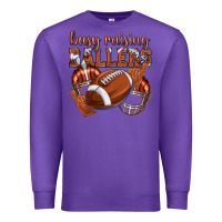 Purple busy raising ballers football Premium Sweatshirt - texasbilliewilder