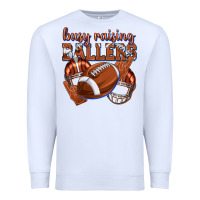 White busy raising ballers football Premium Sweatshirt - texasbilliewilder