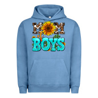 Pigment Pebble Blue mom of boys Urban Hoodie - AdoDesignShop