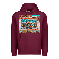 Burgundy difference maker Premium Hoodie - JahusDesignShop