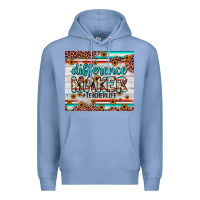 Colony Blue difference maker Premium Hoodie - JahusDesignShop