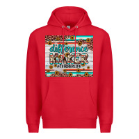 Red difference maker Premium Hoodie - JahusDesignShop
