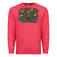 Cardinal Mardi Gras Fleur De Lis Premium Sweatshirt - RanaPortraitStore