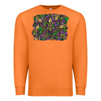 Carrot Mardi Gras Fleur De Lis Premium Sweatshirt - RanaPortraitStore