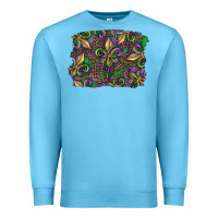 Mardi Gras Fleur De Lis Premium Sweatshirt | Teevron