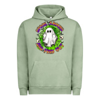 Pigment Oil Green spook aound and find out Urban Hoodie - Artiststas
