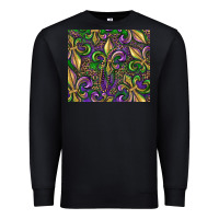 Black mardi gras fleur de lis Premium Sweatshirt - RanaPortraitStore