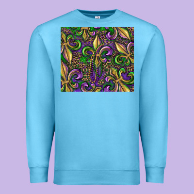 Premium Sweatshirt mardi gras fleur de lis