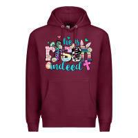 Burgundy he is risen indeed Premium Hoodie - AdoDesignShop