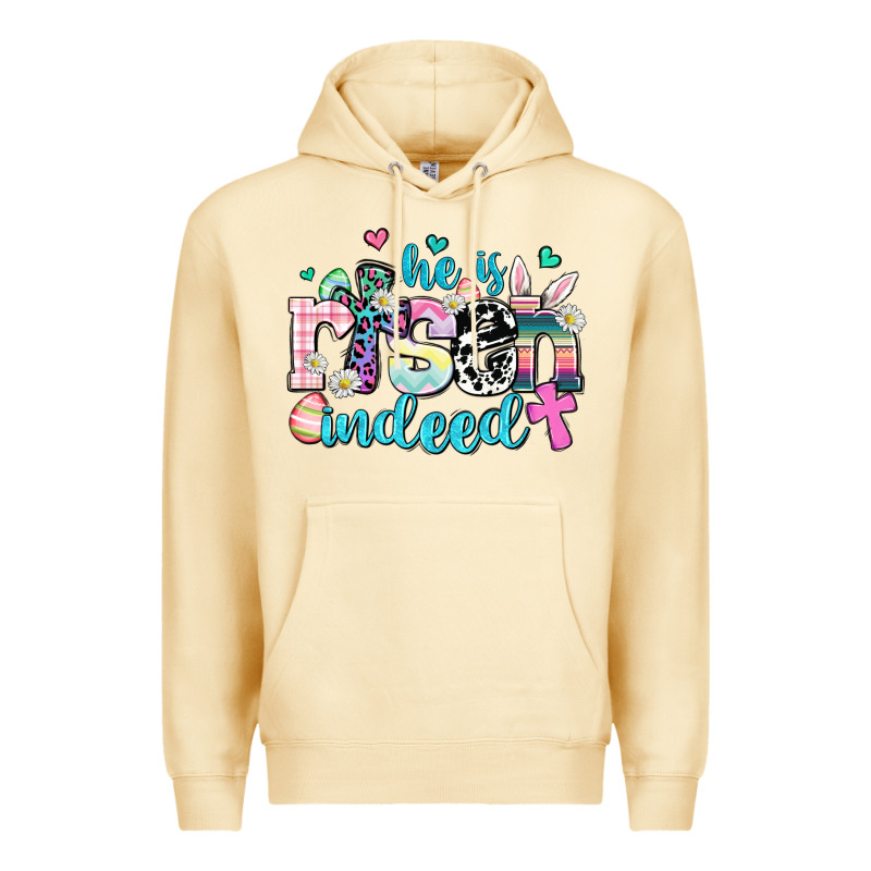 He Is Risen Indeed Premium Hoodie by AdoDesignShop | Teevron